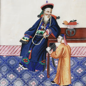 Chinese Watercolour Painting On Pith Paper - 19th Century