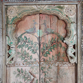 Indian Balcony Panel Kutch - 19th Century With Later Painting