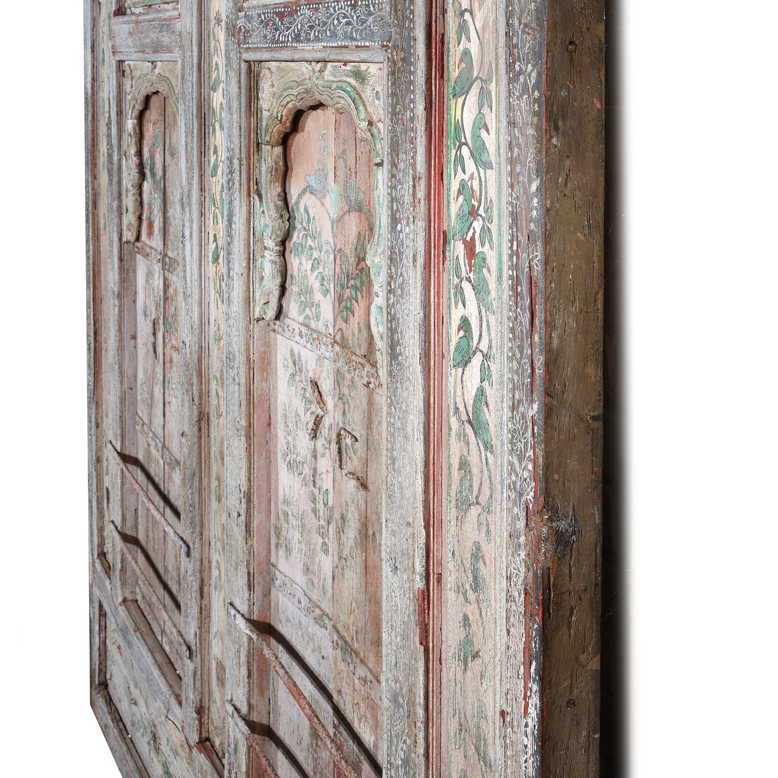 Indian Balcony Panel Kutch - 19th Century With Later Painting