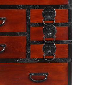 Lacquered Japanese Kansai Isho Dansu - Meiji Era