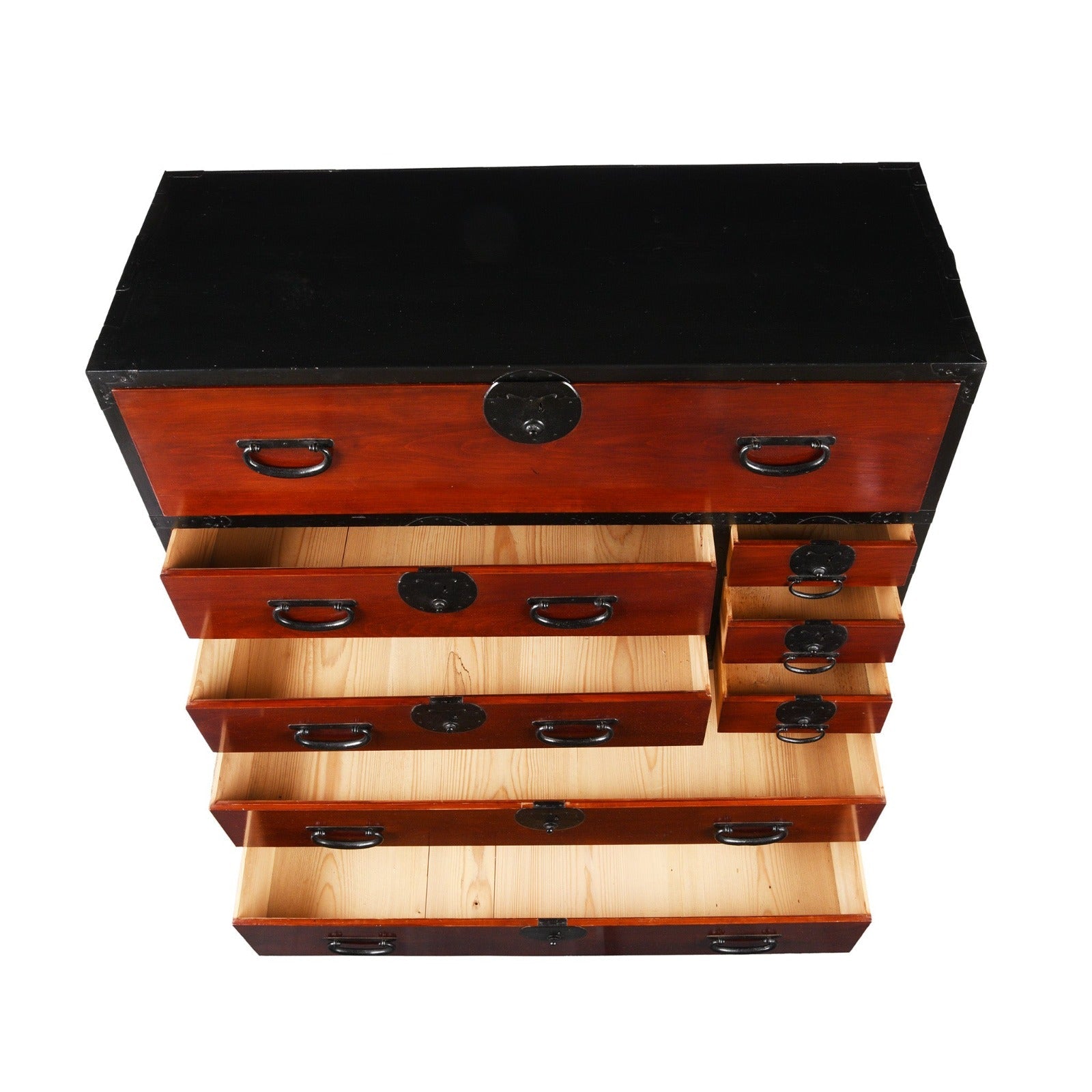 Lacquered Japanese Kansai Isho Dansu - Meiji Era