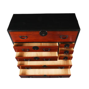 Lacquered Japanese Kansai Isho Dansu - Meiji Era