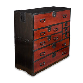 Lacquered Japanese Kansai Isho Dansu - Meiji Era