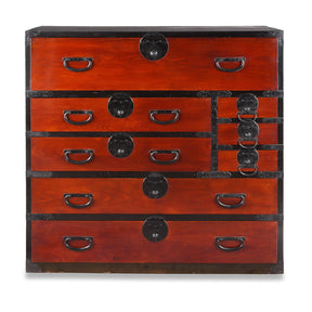 Lacquered Japanese Kansai Isho Dansu - Meiji Era