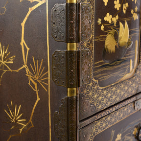 Japanese Gilt Lacquer Kodansu Jewellery Cabinet - Meiji Period