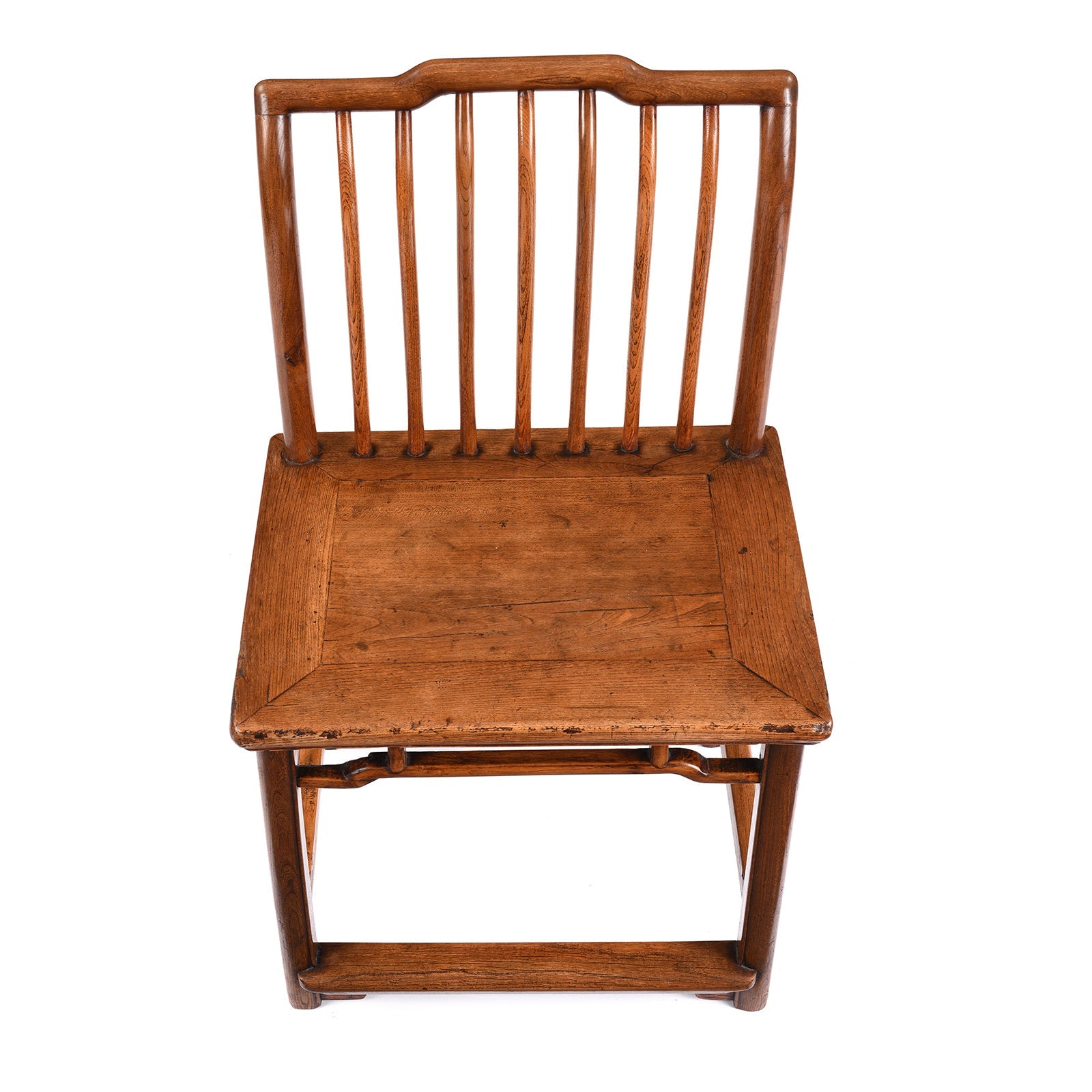 Chinese Red Elm Book Chair - 19th Century