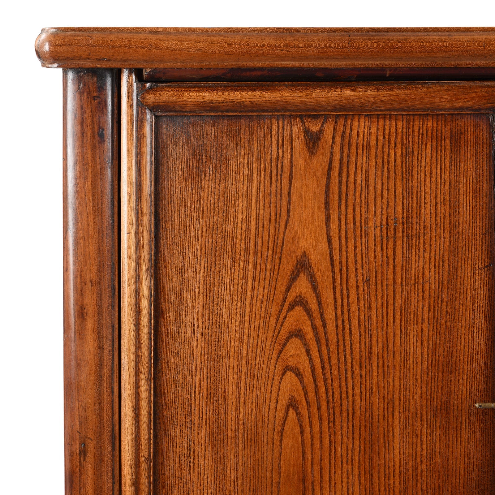 Chinese Red Elm Tapered Cabinet - Qing Dynasty