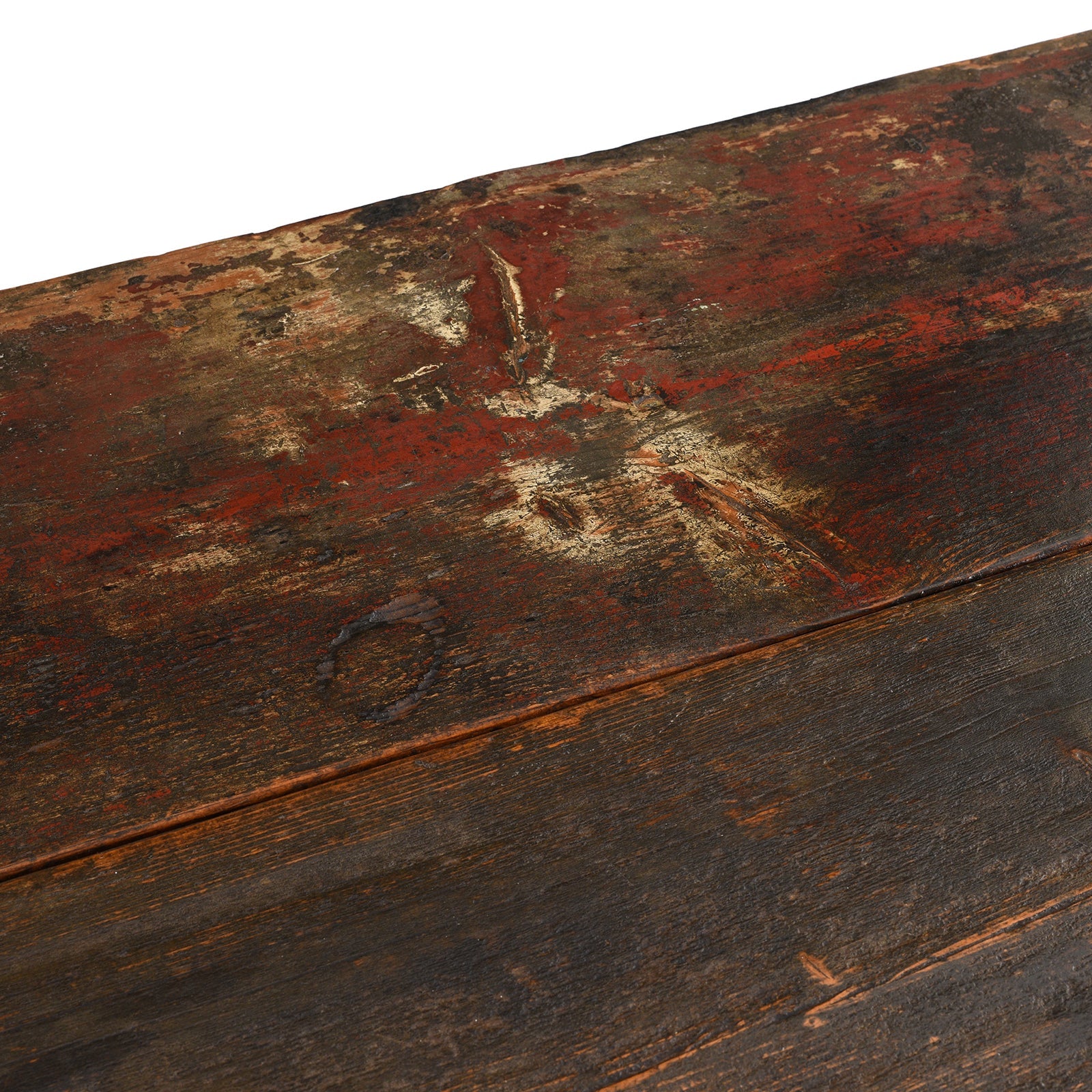 Painted Mongolian Chest On Stand - 19th Century