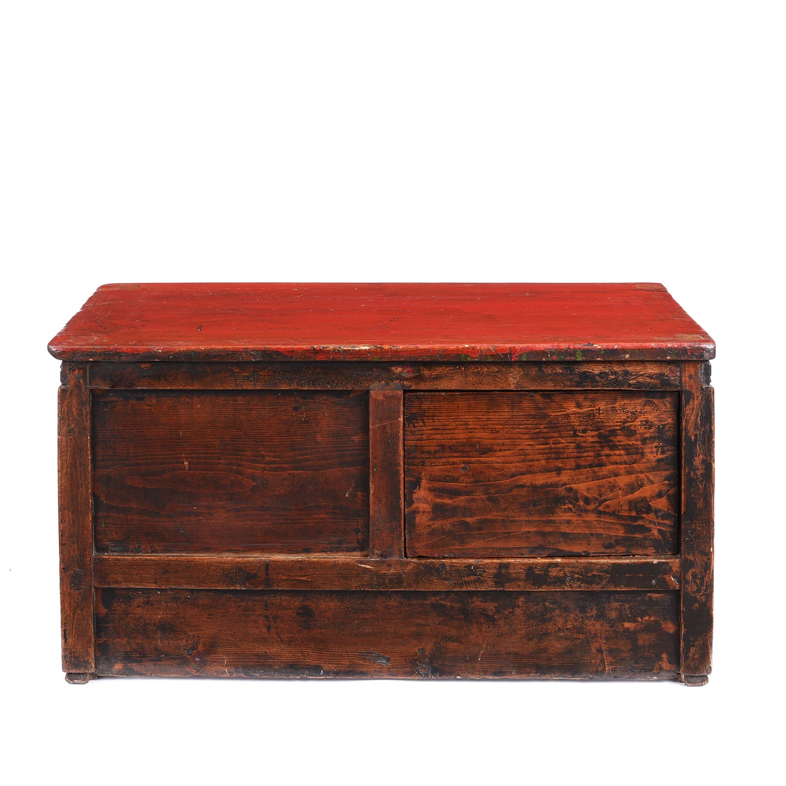 Painted Floral Choksar Prayer Table from Tibet - 19th Century
