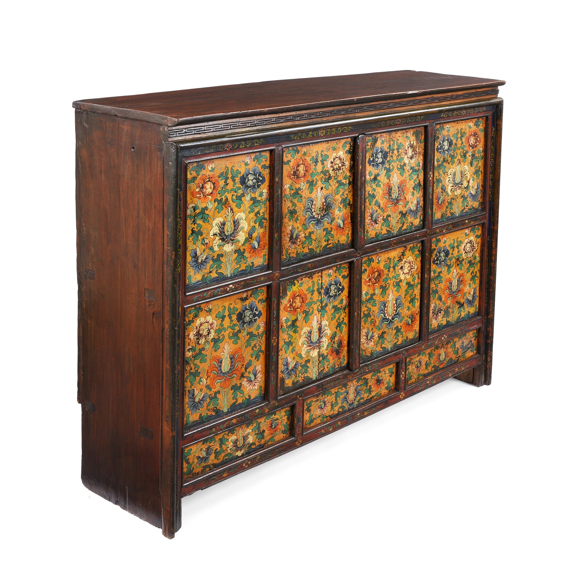 Painted Central Tibetan Cabinet - 19th Century