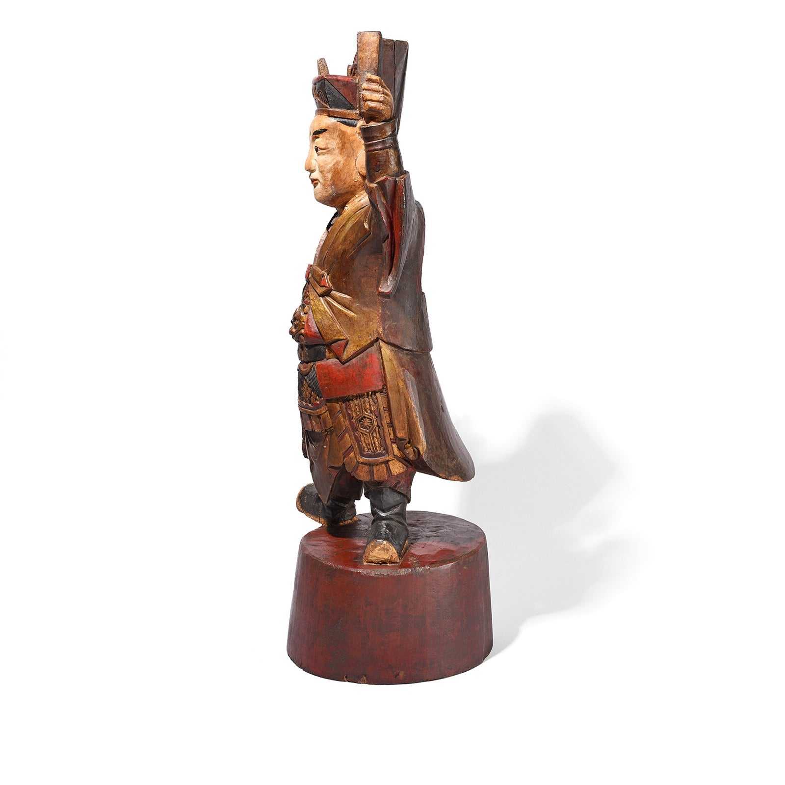 Chinese Erlang Shen Taoist Statue  - 19th Century