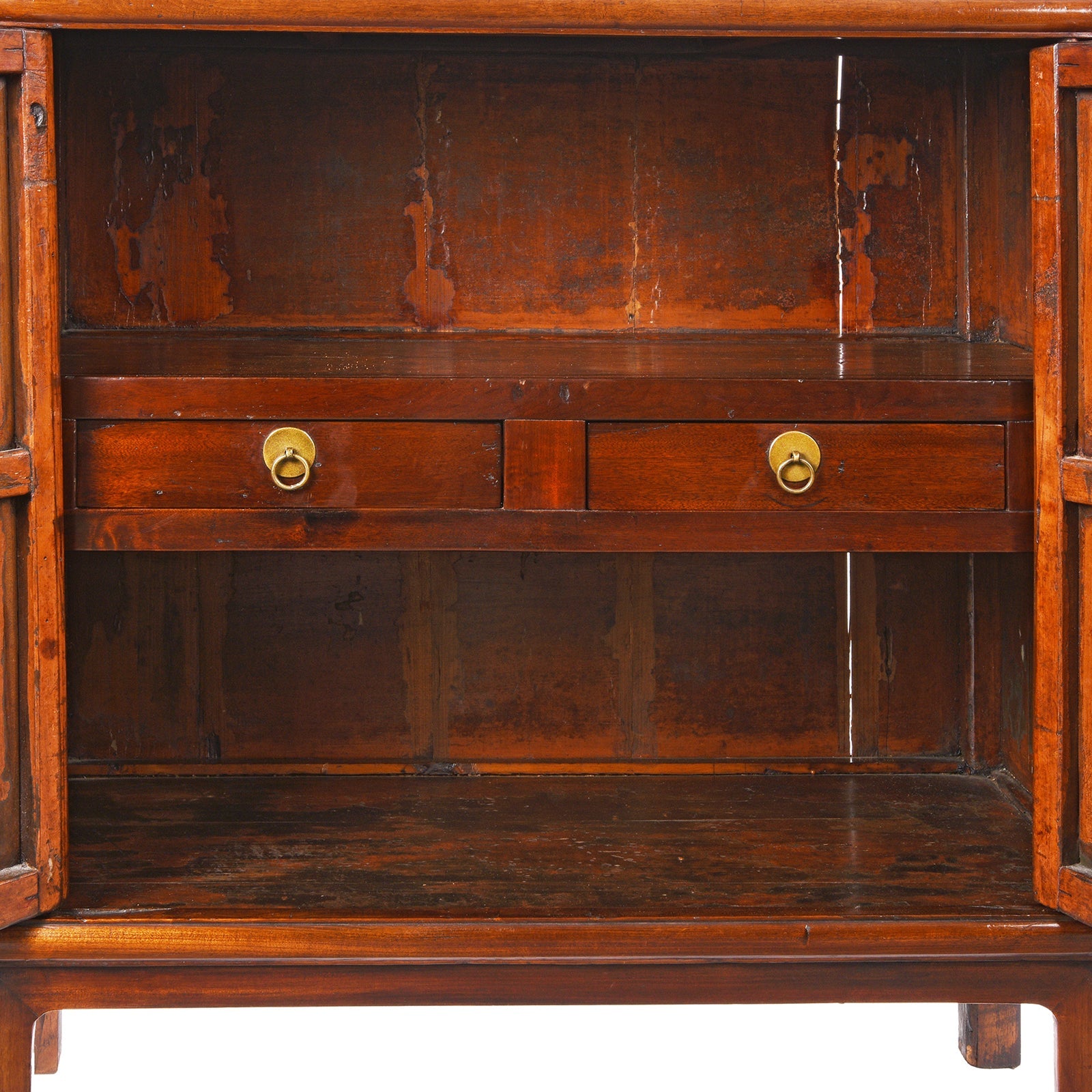 Chinese Walnut Shelf From Jiangsu - 19th Century
