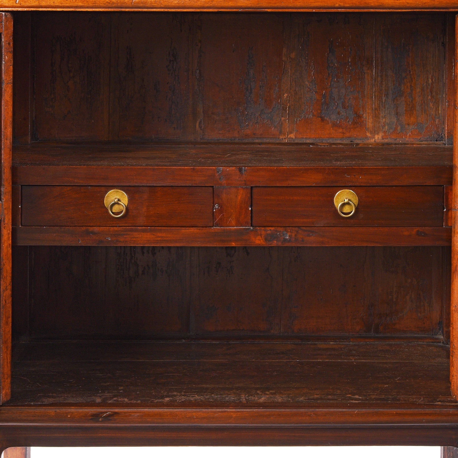 Chinese Walnut Shelf From Jiangsu - 19th Century