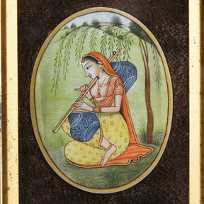 Gilt Framed Indian Miniature Painting - Indian, 19th Century