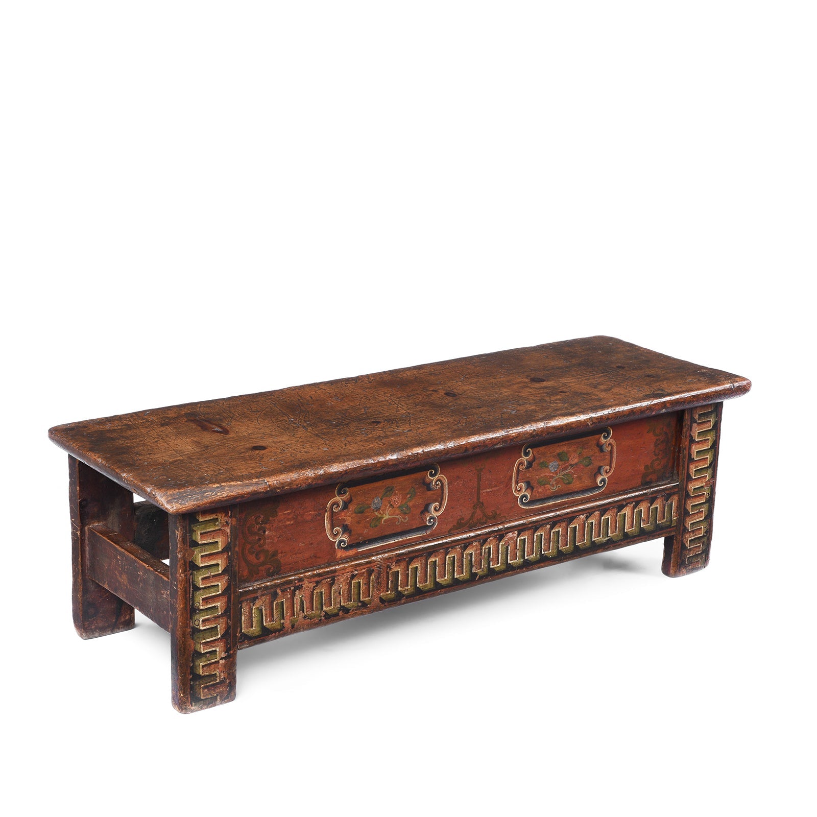 Painted Choksar Prayer Table from Mongolia - 19th Century