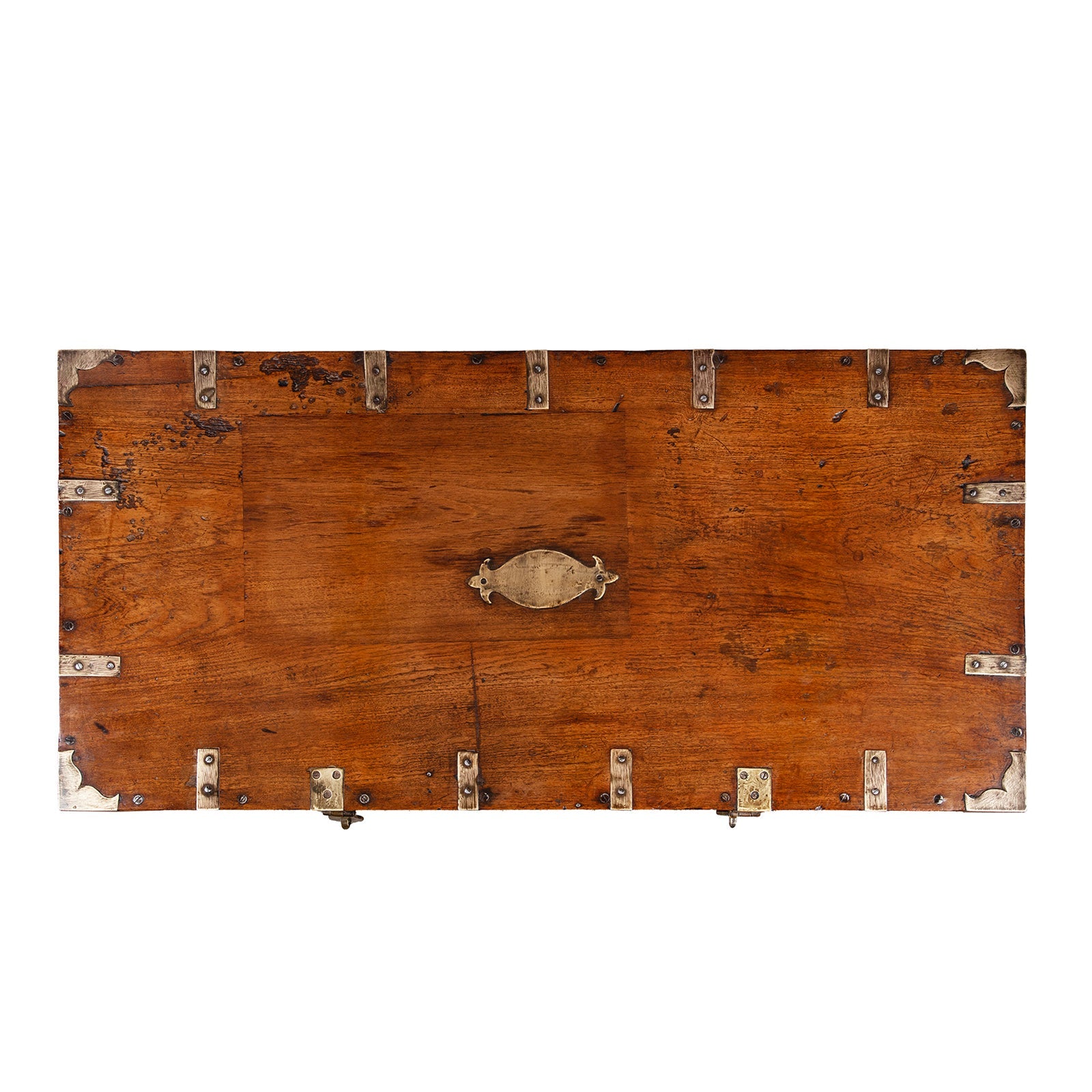 Burmese Brass Bound Military Chest - 19thC
