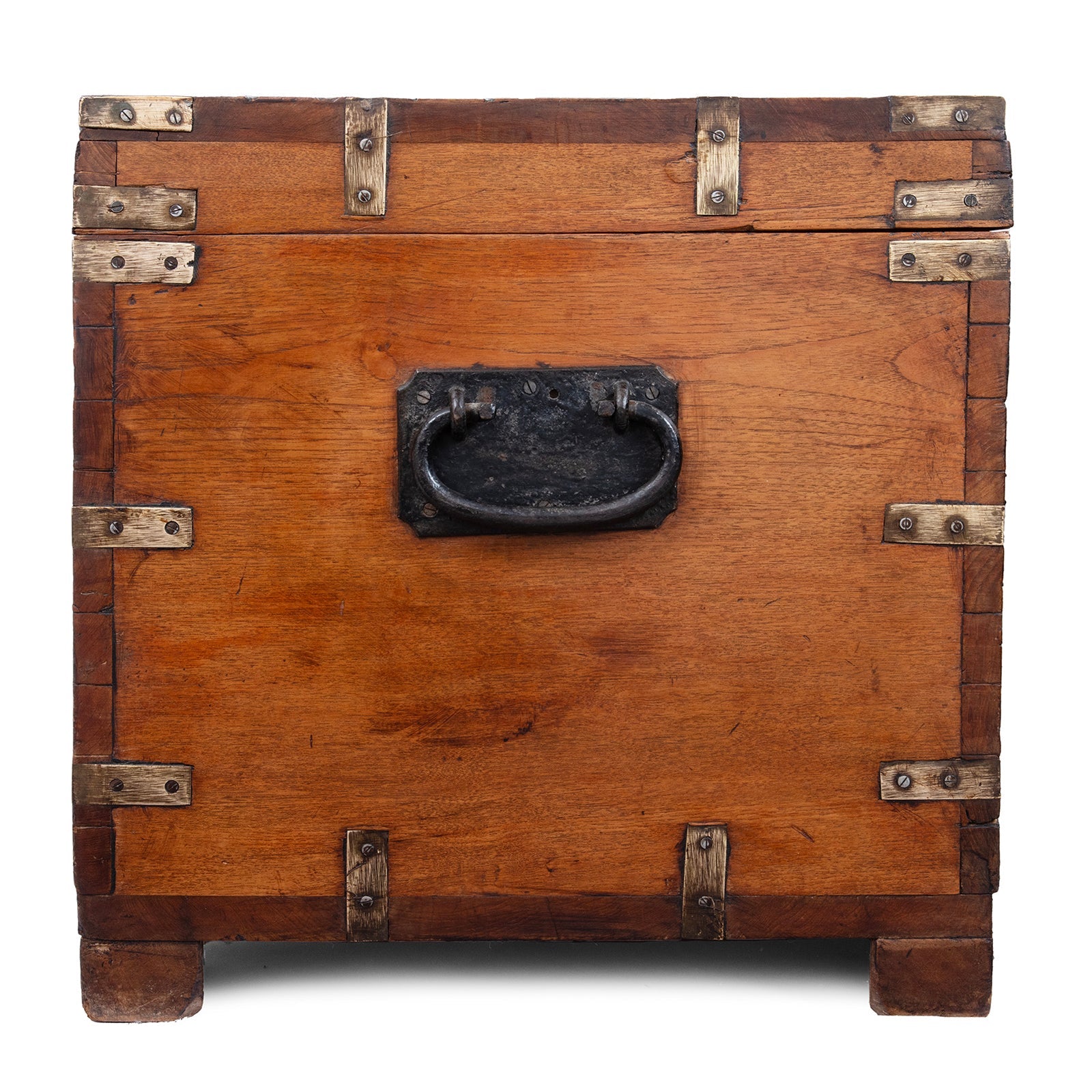 Burmese Brass Bound Military Chest - 19thC