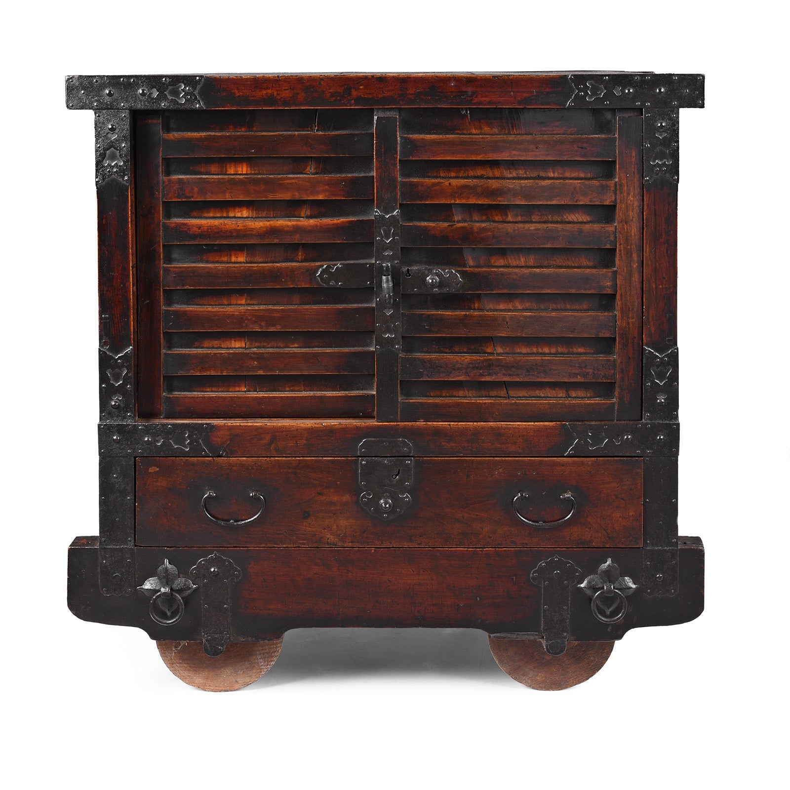 Japanese Kuruma Dansu From Yonezawa - Edo Period