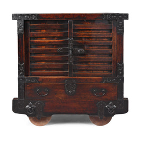 Japanese Kuruma Dansu From Yonezawa - Edo Period