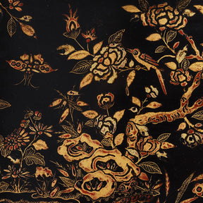 Canton Export Black Lacquer Sewing Box - Qing Dynasty - 19th Century