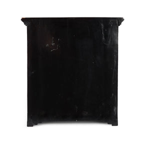 Gilt Black Lacquer Chinese Export Table Cabinet - Early 19th Century