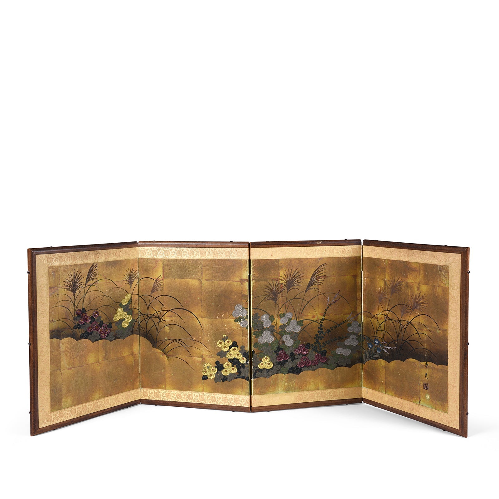 Rinpa Style Byobu Screen - Early 20th Century