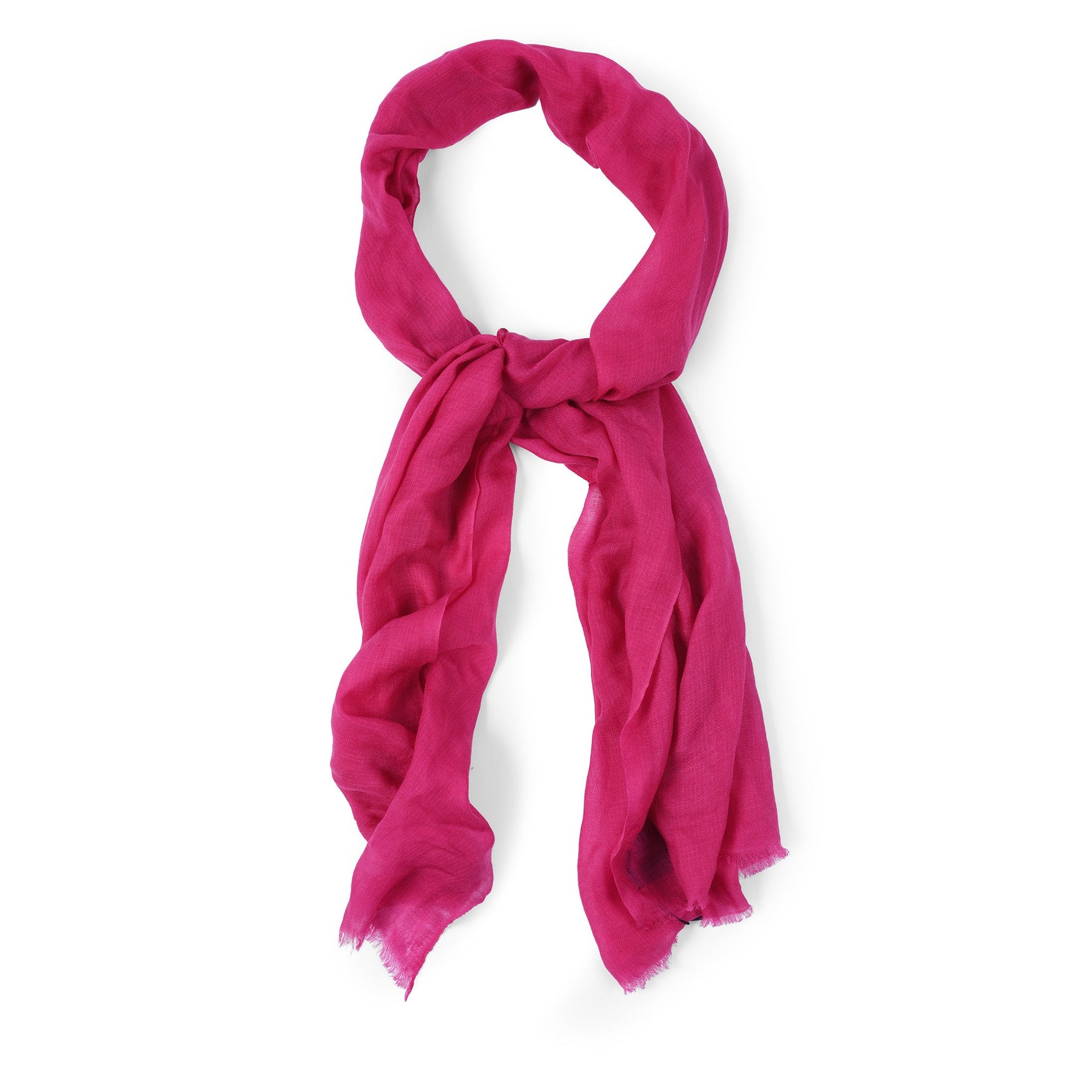 Hand Dyed Fuchsia Pink Shawl – 100% Cashmere from Nepal