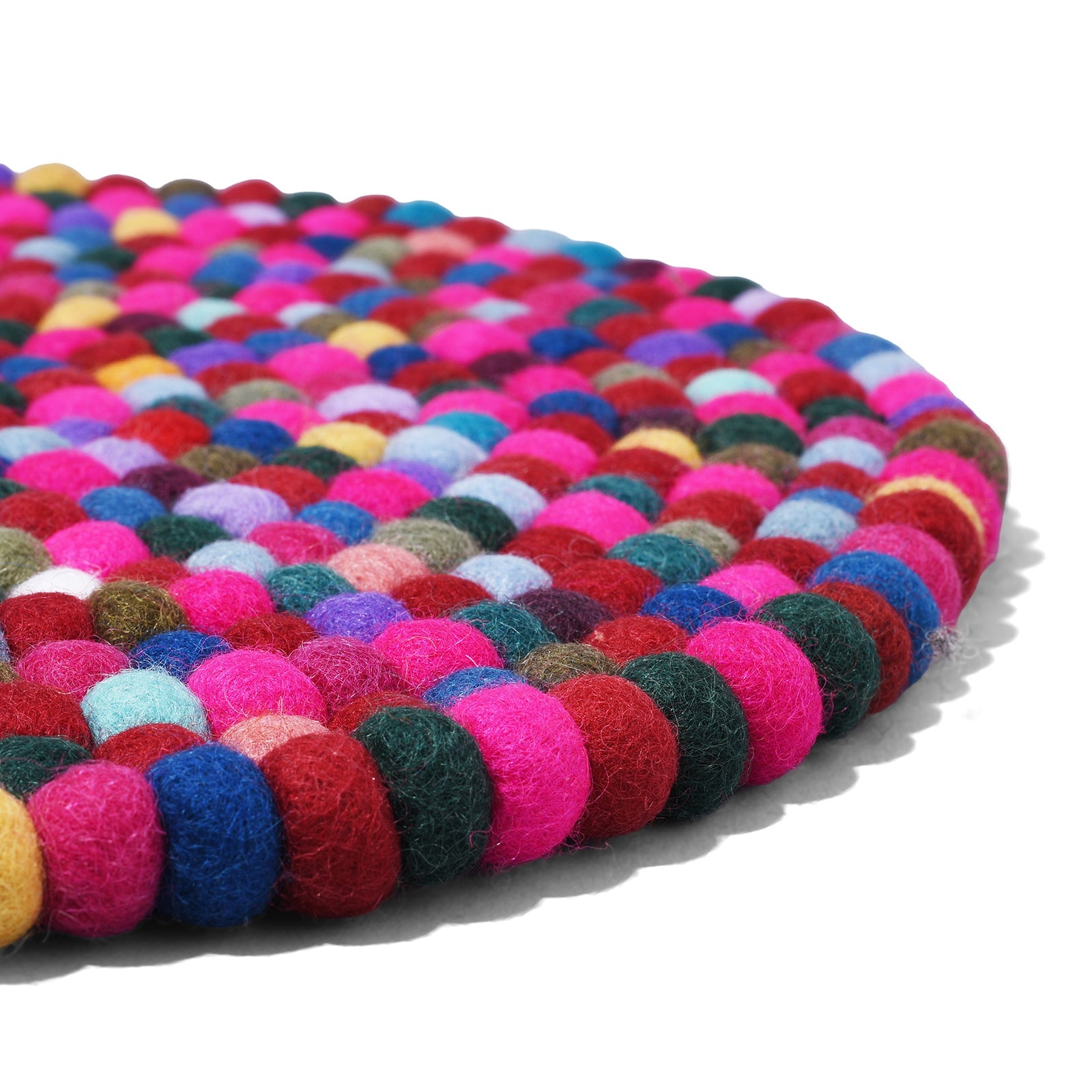 Singing Bowl Felt Ball Cushion - 35cm