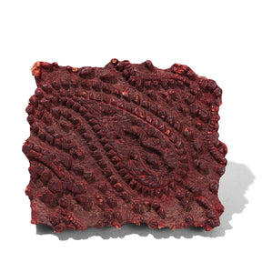 Old Paisley Textile Printing Block From Jaipur - Ca 1930