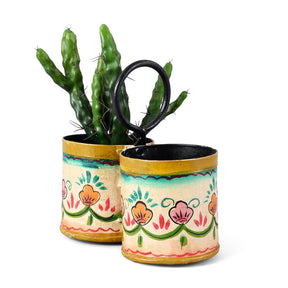 Painted 2 Way Planter (Old Bottle Carrier)