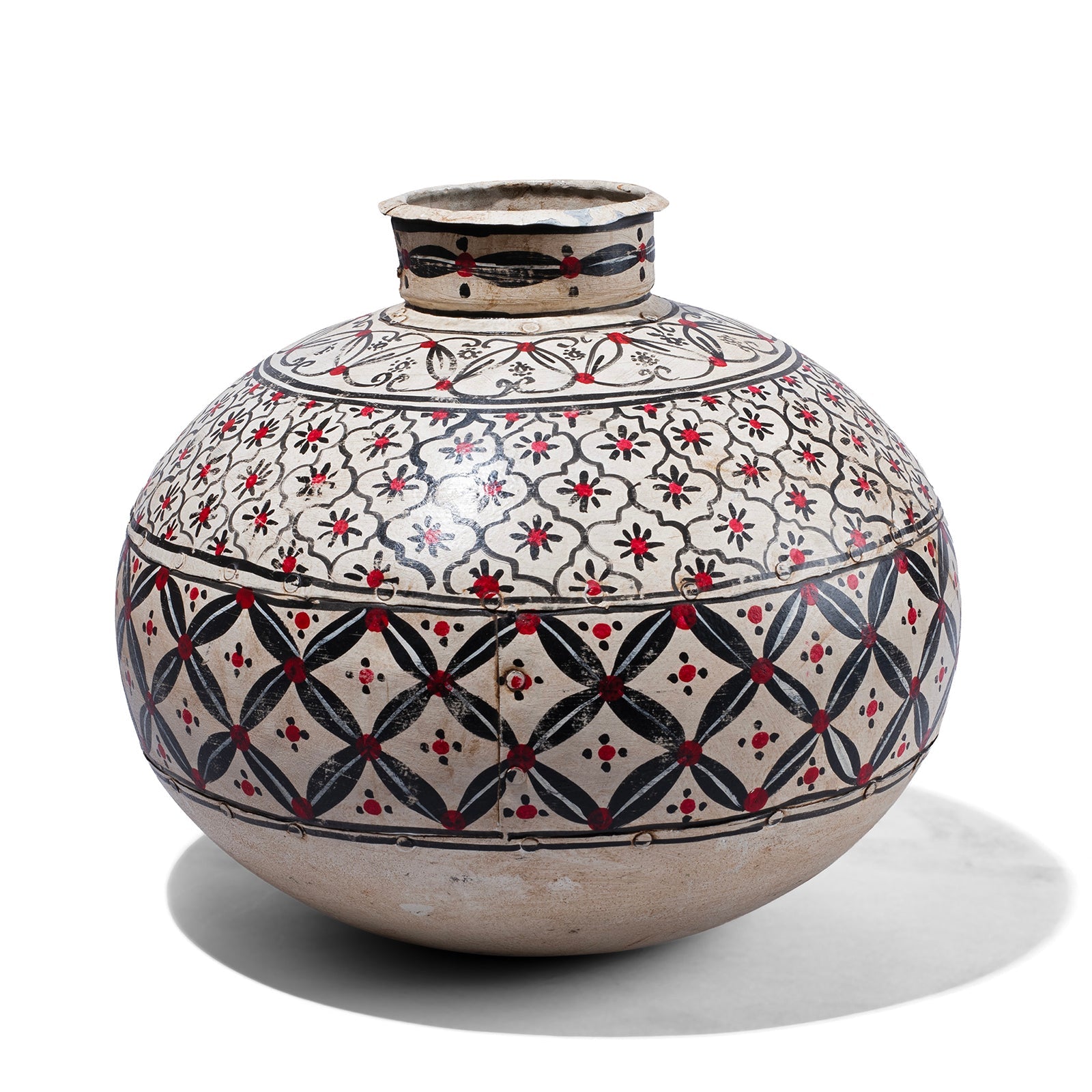 Painted Matka (Cream)