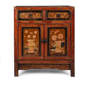 Painted Mongolian Side Cabinet - 19th Century