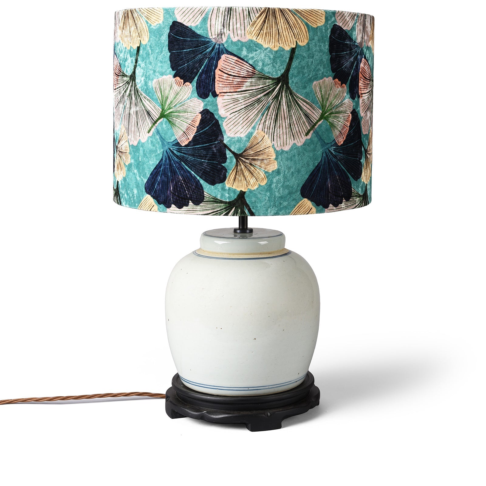 Plain Ginger Jar Lamp With Base