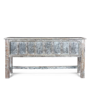 Reclaimed Teak Console Table With Painted Finish