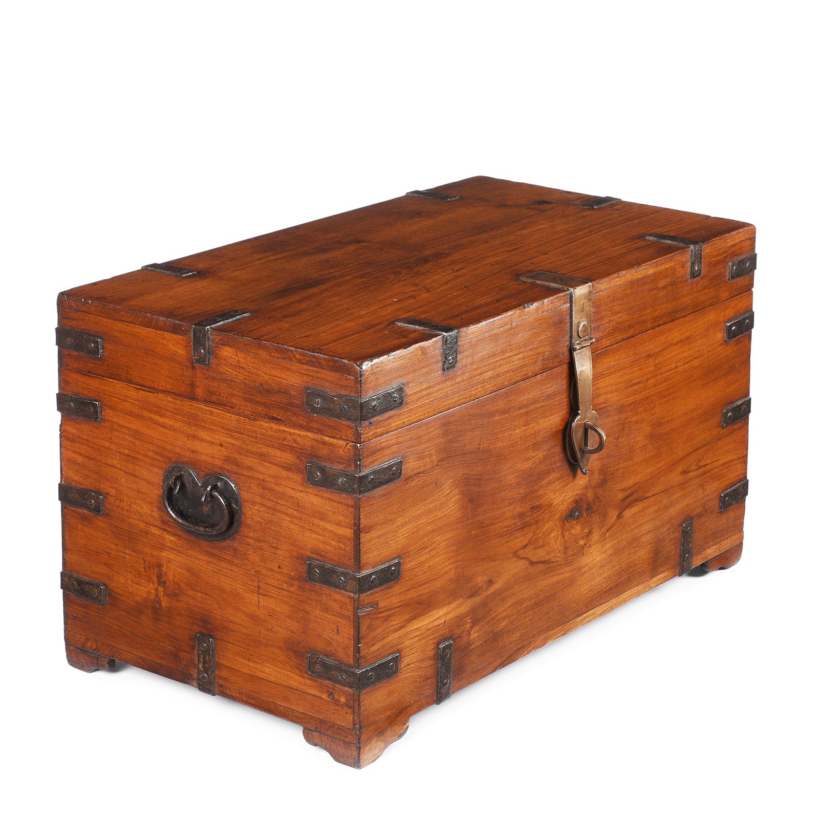 Iron Bound Indian Military Chest -19th Century