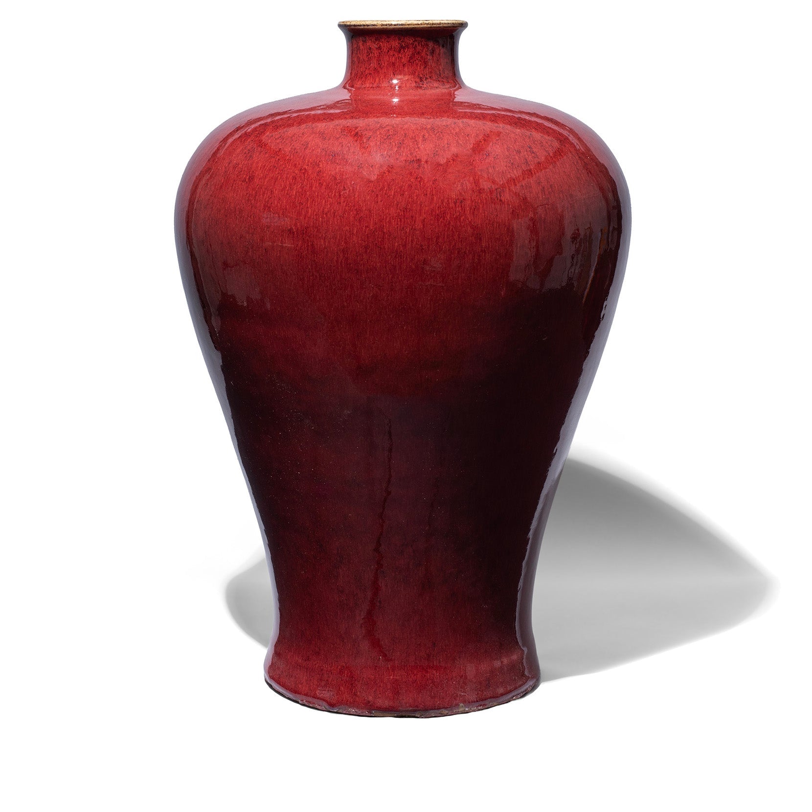 Large Sang De Boeuf Porcelain Meiping Vase