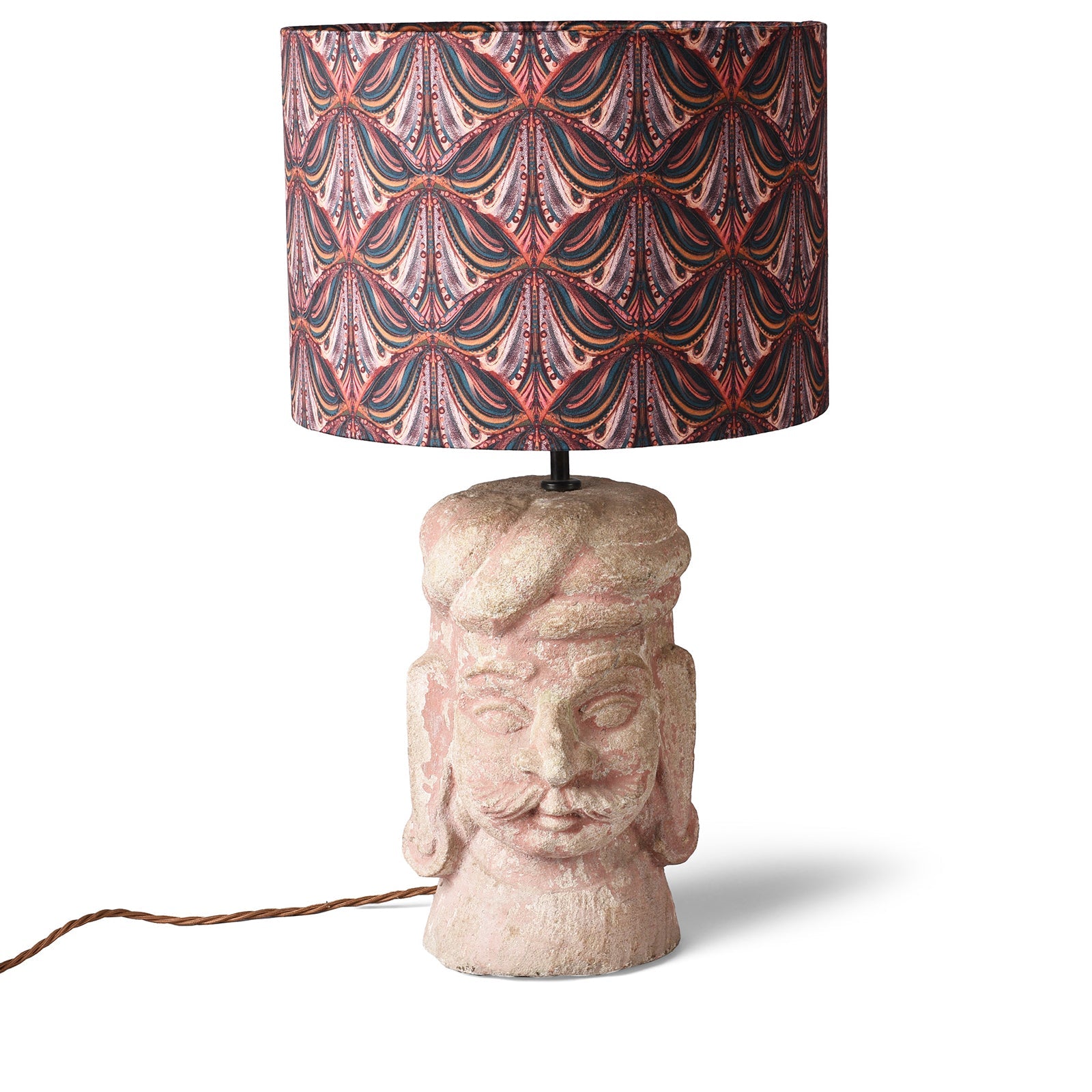 Rajasthani Stone Head Table Lamp
