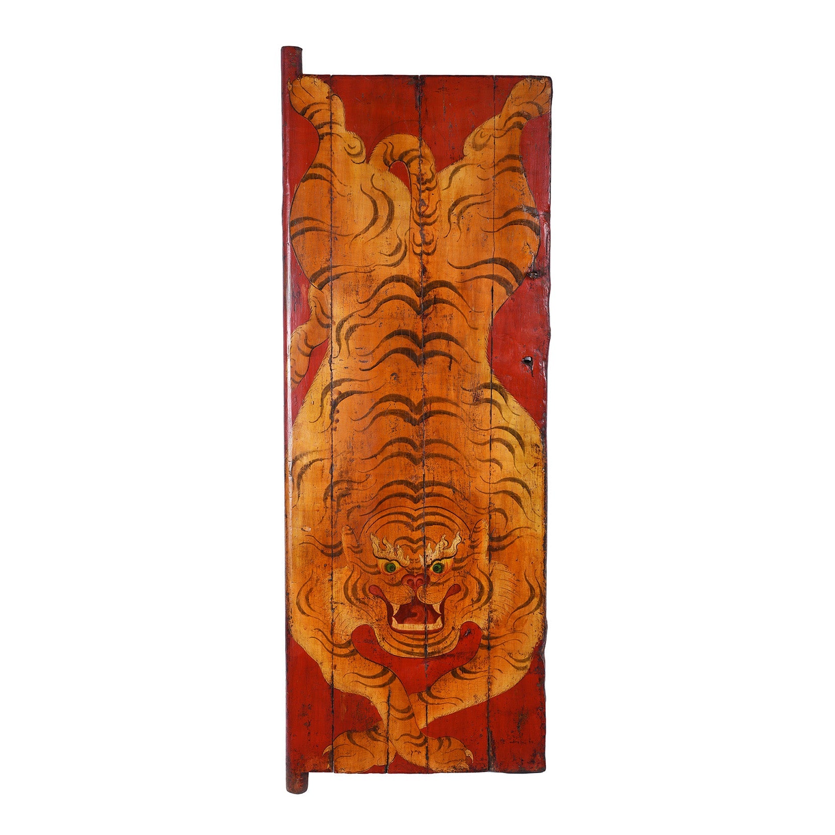 Painted Tibetan Tiger Door - 1940'S