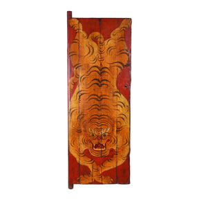 Painted Tibetan Tiger Door - 1940'S