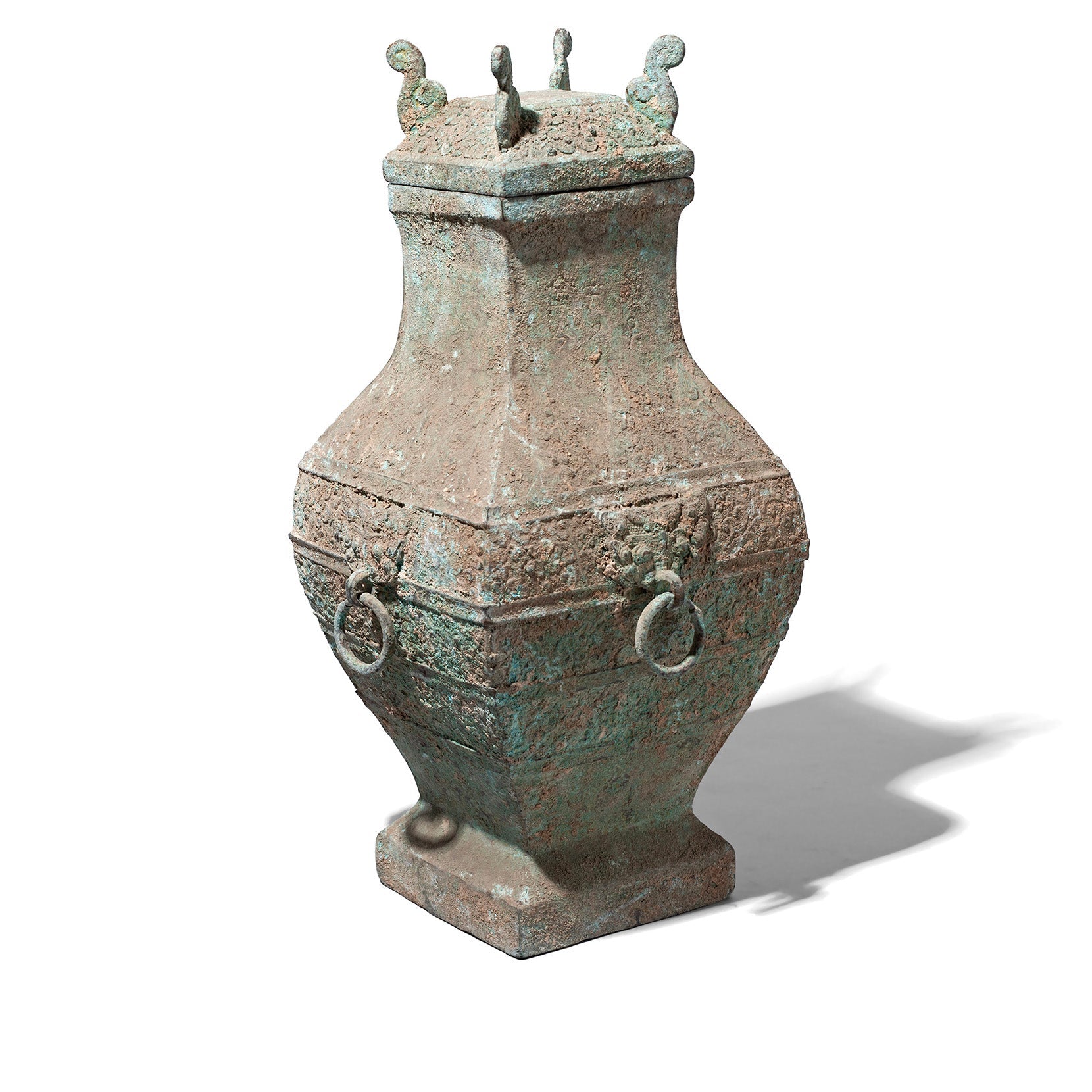 Verdigris Bronze Western Zhou Dynasty Style Urn