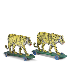 Jade Jagger's Painted 'Pull-along' Tiger - Ca 1960