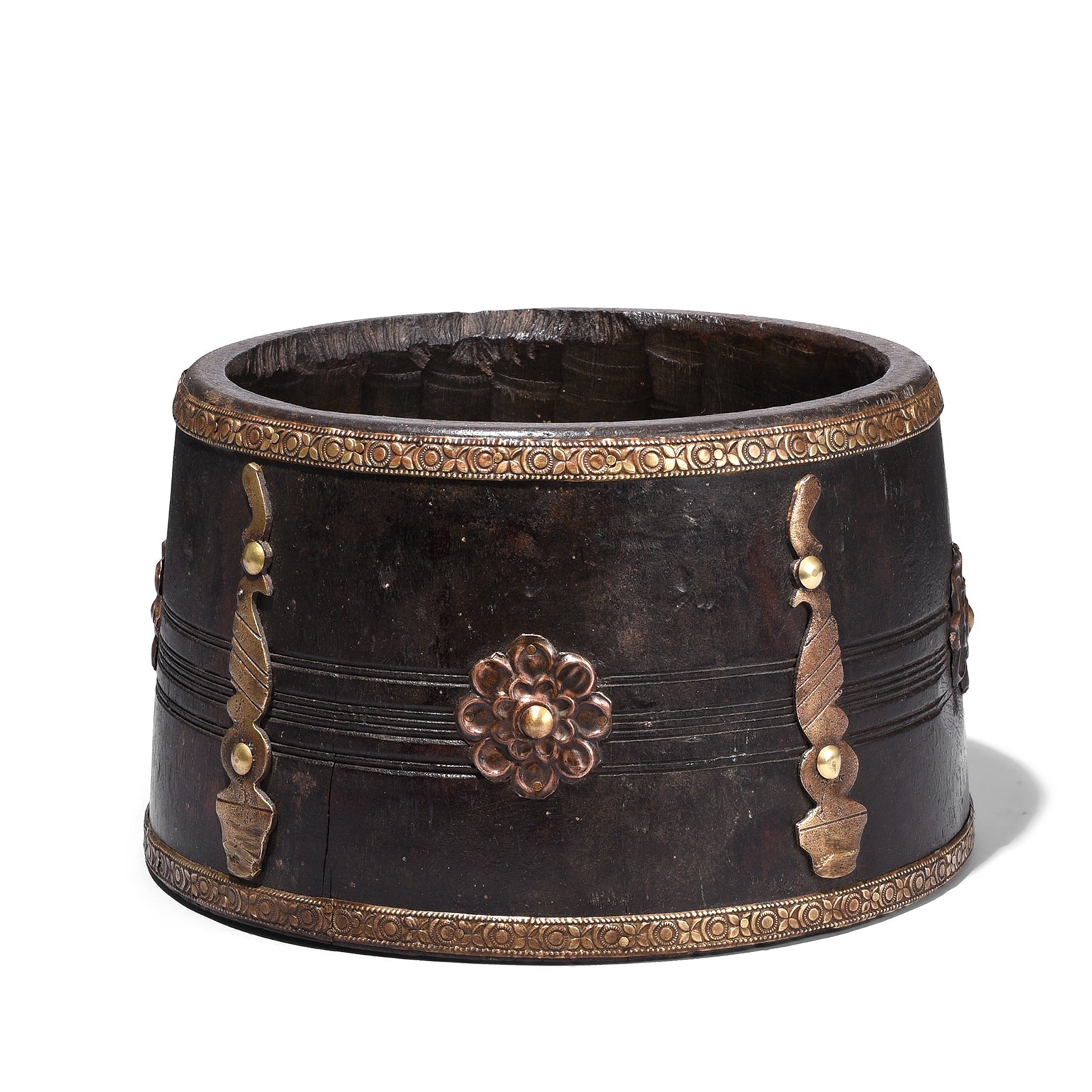 Vintage Wooden Grain Measure From South India - Ca 1990
