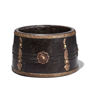 Vintage Wooden Grain Measure From South India - Ca 1990