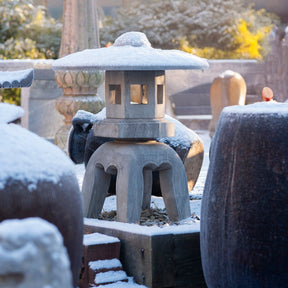 Japanese Style Yukimi Stone Snow Lantern