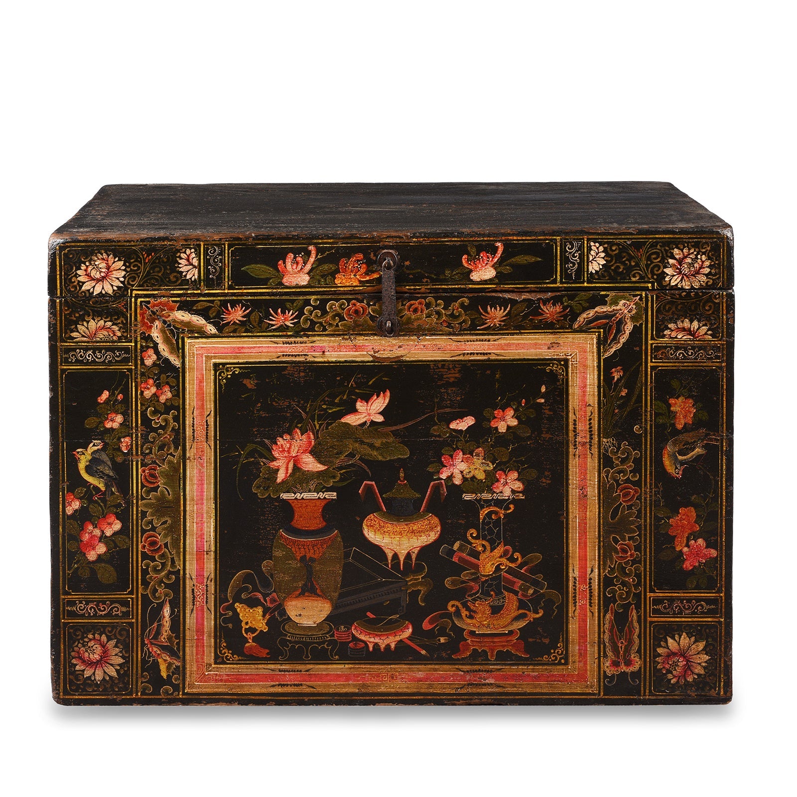Painted Shanxi Bridal Chest - 19th Century