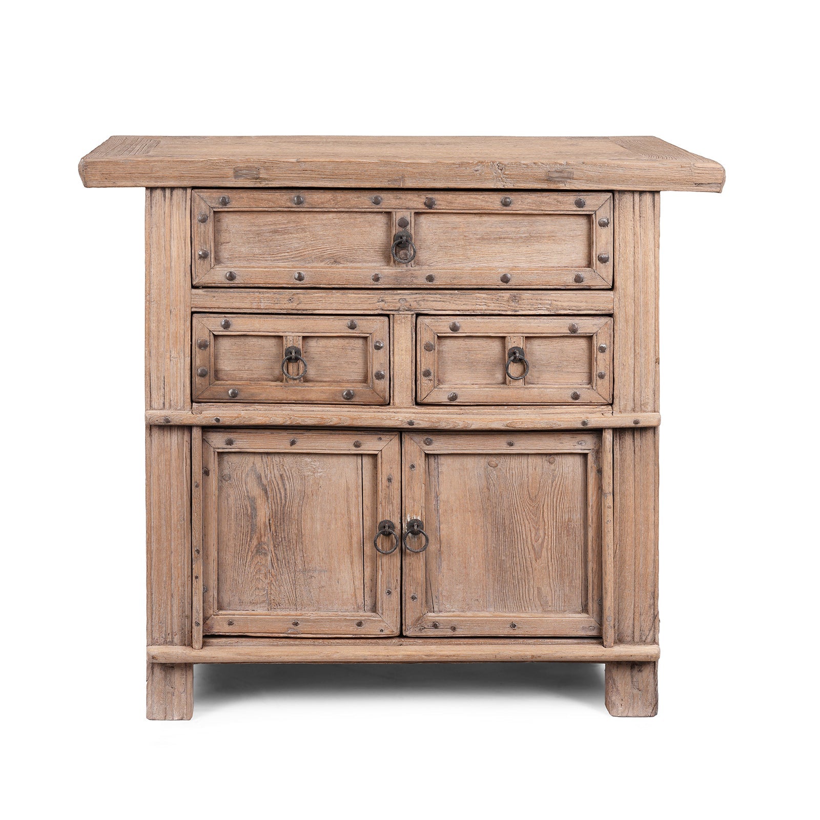 Bleached Side Cabinet From Shanxi - 19th Century