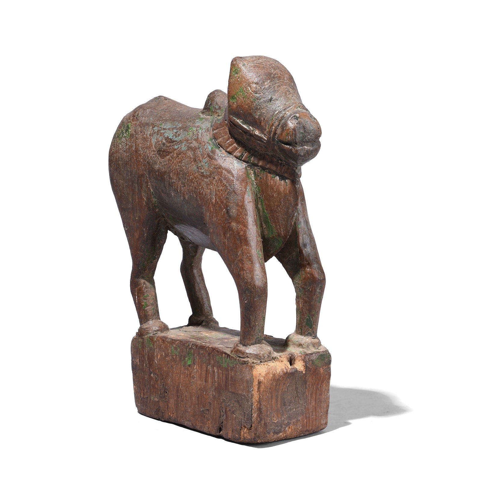 Teak Nandi Bull From Gujarat - 19th Century