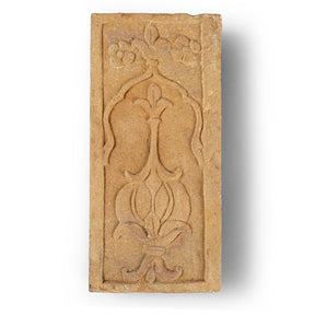 Carved Mughal Stone Panel From Rajasthan - 19th Century
