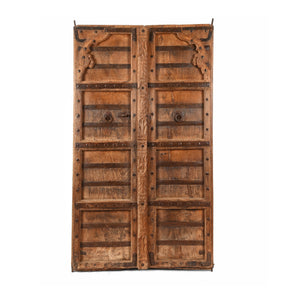 Carved Roheda Doors From Bikaner - 19thC