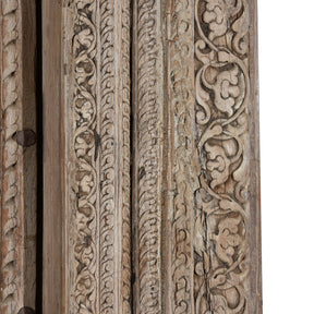 Carved Rosewood Door & Frame From Punjab - 19thC